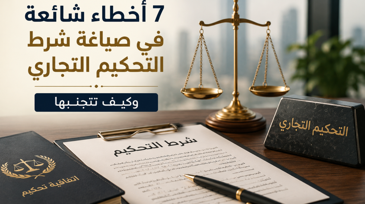 صياغة شرط التحكيم التجاري في العقود التجارية وفق الأنظمة السعودية
