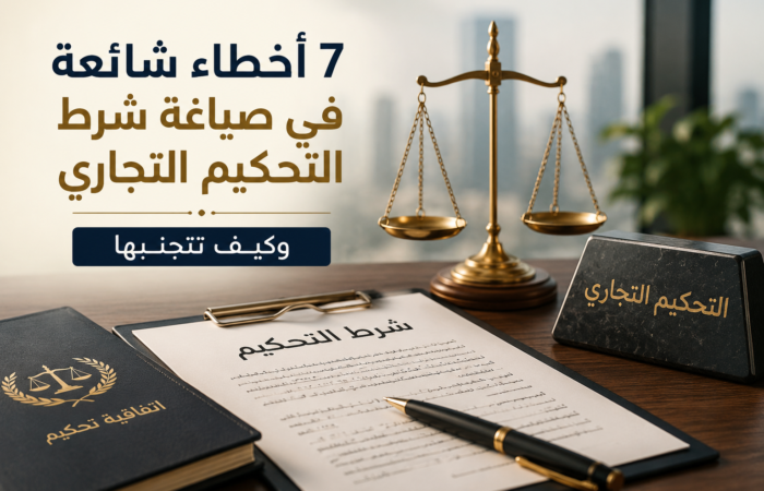 صياغة شرط التحكيم التجاري في العقود التجارية وفق الأنظمة السعودية