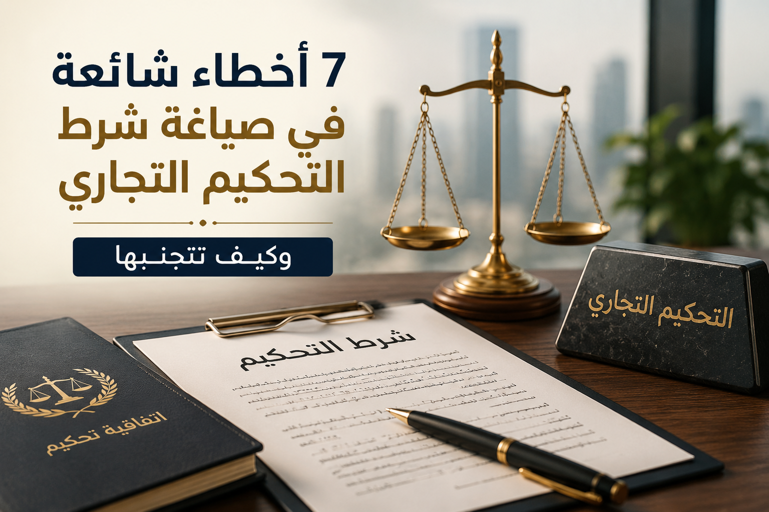 شرط التحكيم التجاري بدلًا من التقاضي في العقود